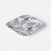 Gray Toucan Pappteller (Gewinkelt)