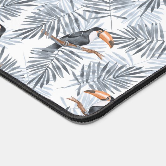 Gray Toucan Schreibtischunterlage (Ecke)
