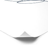 Gray Tradition & Elegantes Foto Beerdigung Liebe Poster (Ecke)