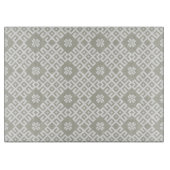 Gray Traditional Lettisch Design Pattern Schneidebrett (Vorderseite)