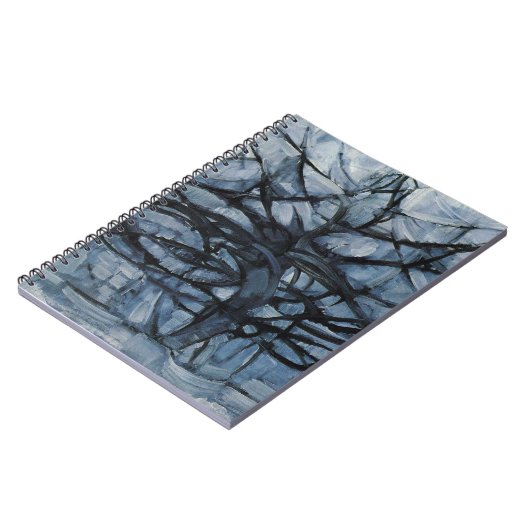 Gray Tree By Piet Mondrian Notizblock (Linke Seite)