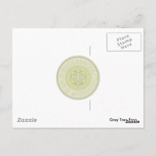 Gray Tree Frog Postcard. Postkarte (Rückseite)