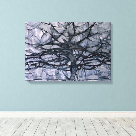 Gray Tree Leinwanddruck (Insitu (Holzboden))