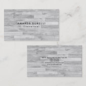 Gray Trendy Einzigartiges Berufliches Minimalistis Visitenkarte (Vorne/Hinten)