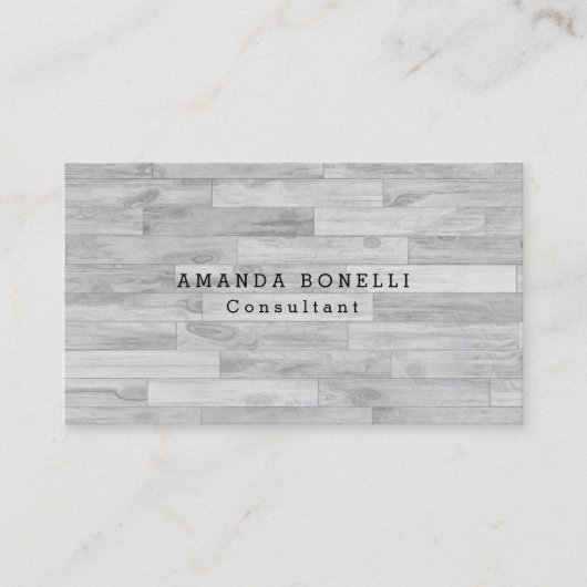 Gray Trendy Einzigartiges Berufliches Minimalistis Visitenkarte (Vorderseite)