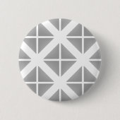 Gray Trendy Triangle Pattern Button (Vorderseite)