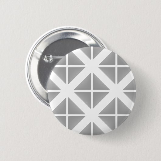 Gray Trendy Triangle Pattern Button (Vorne & Hinten)