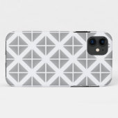 Gray Trendy Triangle Pattern Case-Mate iPhone Hülle (Rückseite (Horizontal))
