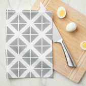 Gray Trendy Triangle Pattern Geschirrtuch (Viertel Falte)