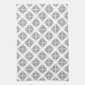 Gray Trendy Triangle Pattern Geschirrtuch (Vertikal)