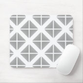 Gray Trendy Triangle Pattern Mousepad (Mit Mouse)