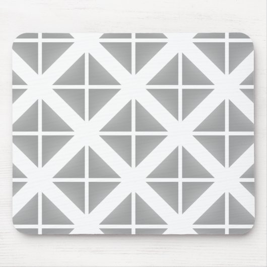 Gray Trendy Triangle Pattern Mousepad (Vorne)