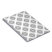 Gray Trendy Triangle Pattern Notizblock (Rechte Seite)