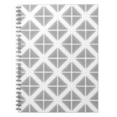 Gray Trendy Triangle Pattern Notizblock (Vorderseite)