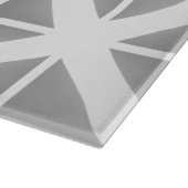 Gray Trendy Triangle Pattern Schneidebrett (Ecke)