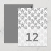 Gray Tribal Arrows Tischnummer Postcard (Vorne/Hinten)