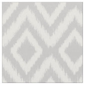 Gray Tribal Ikat Zickzack Stoff (Nahaufnahme)