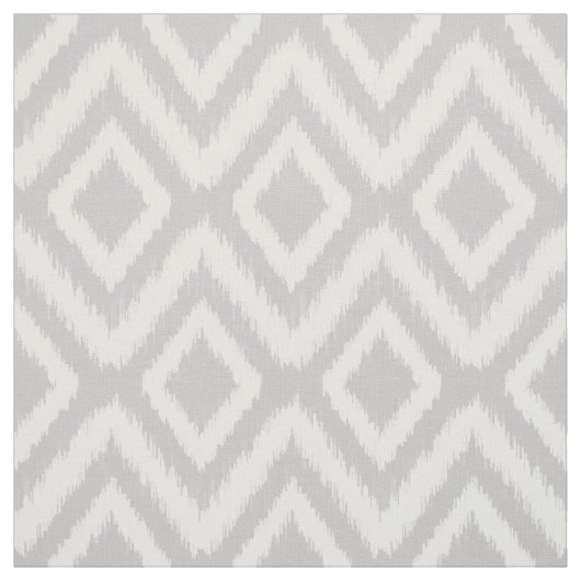 Gray Tribal Ikat Zickzack Stoff (Muster)