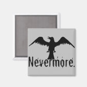 Gray Tribal Raven Nevermore Magnet (Vorderseite/Rückseite)