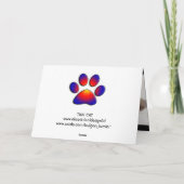 GRAY TURKISH CAT KARTE (Rückseite)