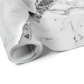 Gray "Twilight Marble Fantasy" Marmortexturwrap Geschenkpapier (Rolleneckpunkt)