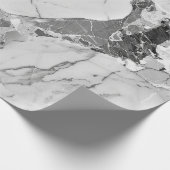 Gray "Twilight Marble Fantasy" Marmortexturwrap Geschenkpapier (Ecke)