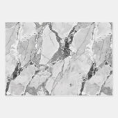 Gray "Twilight Marble Fantasy" Marmortexturwrap Geschenkpapier Set (Vorderseite 2)