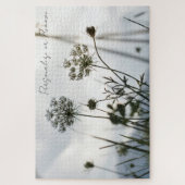 Gray Umbels Blume Kontur Floraliner Art Fotografie Puzzle (Vertikal)