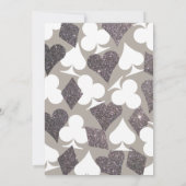 Gray und Silver Las Vegas Wedding Einladung (Rückseite)