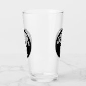 Gray Unicorn Rhino Monogram Glas (Links)