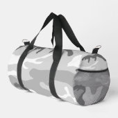 Gray Urban Military Camouflage Pattern Duffle Bag (Rechte Ecke)