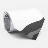 Gray Urban Military Camouflage Pattern Krawatte (Gerollt)