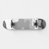 Gray Urban Military Camouflage Pattern Skateboard (Horizontal)