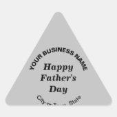 Gray Vatertag Business Triangle Shape Sticker (Vorderseite)