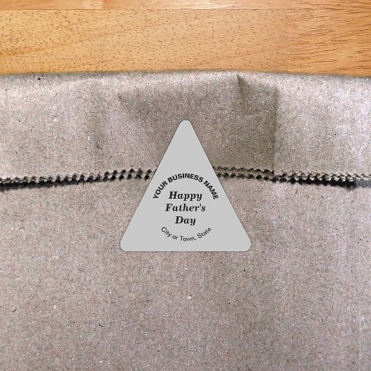 Gray Vatertag Business Triangle Shape Sticker