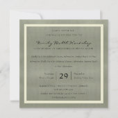 GRAY VELVET WHITE DAMASK CLASSIC WORKSHOP EVENT EINLADUNG (Vorderseite)