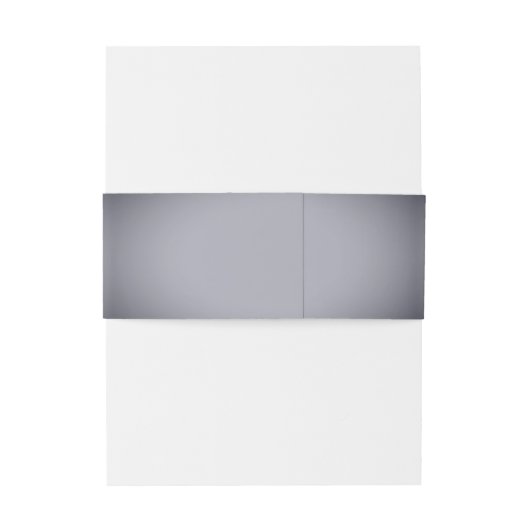 Gray Vignette Monogram Wedding Einladungsbanderole (Rückseitenbeispiel)