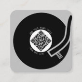 Gray Vinyl LP | QR-Code Quadratische Visitenkarte (Vorderseite)