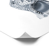 Gray Wall art Seashell Art Print #12 Beach Dekor Poster (Ecke)