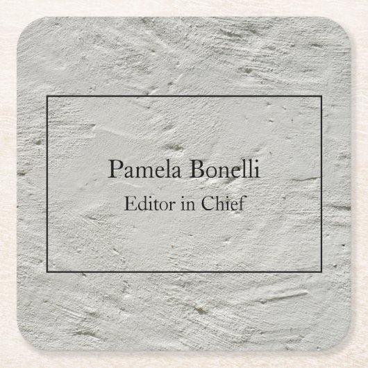 Gray Wall Beruflich Einzigartig klassisch einfach Rechteckiger Pappuntersetzer (Vorderseite)