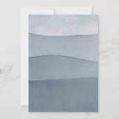 Gray Watercolor Boys Erste Heilige Kommune Einladung (Rückseite)