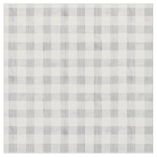 Gray Watercolor Gingham Fabric Stoff (Nahaufnahme)