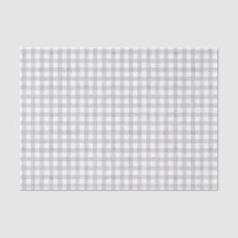 Gray Watercolor Gingham Tissue Paper Seidenpapier