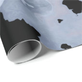 Gray Watercolor Marble Goth Geschenkpapier (Rolleneckpunkt)