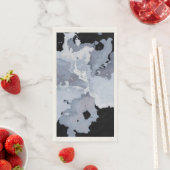 Gray Watercolor Marble Goth Serviette (Beispiel)