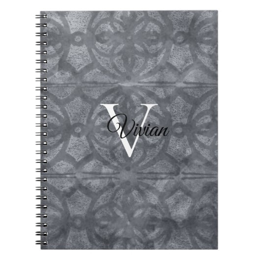 Gray Watercolor Notizblock (Vorderseite)