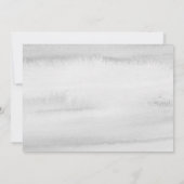 Gray Watercolor Peach Apple Teacher Mitteilungskarte (Rückseite)