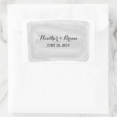 Gray Watercolor Wedding Stickers (Tasche)