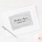 Gray Watercolor Wedding Stickers (Umschlag)