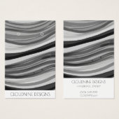 Gray Waves Earring Necklace Juwelier Display Card (Vorne & Hinten)